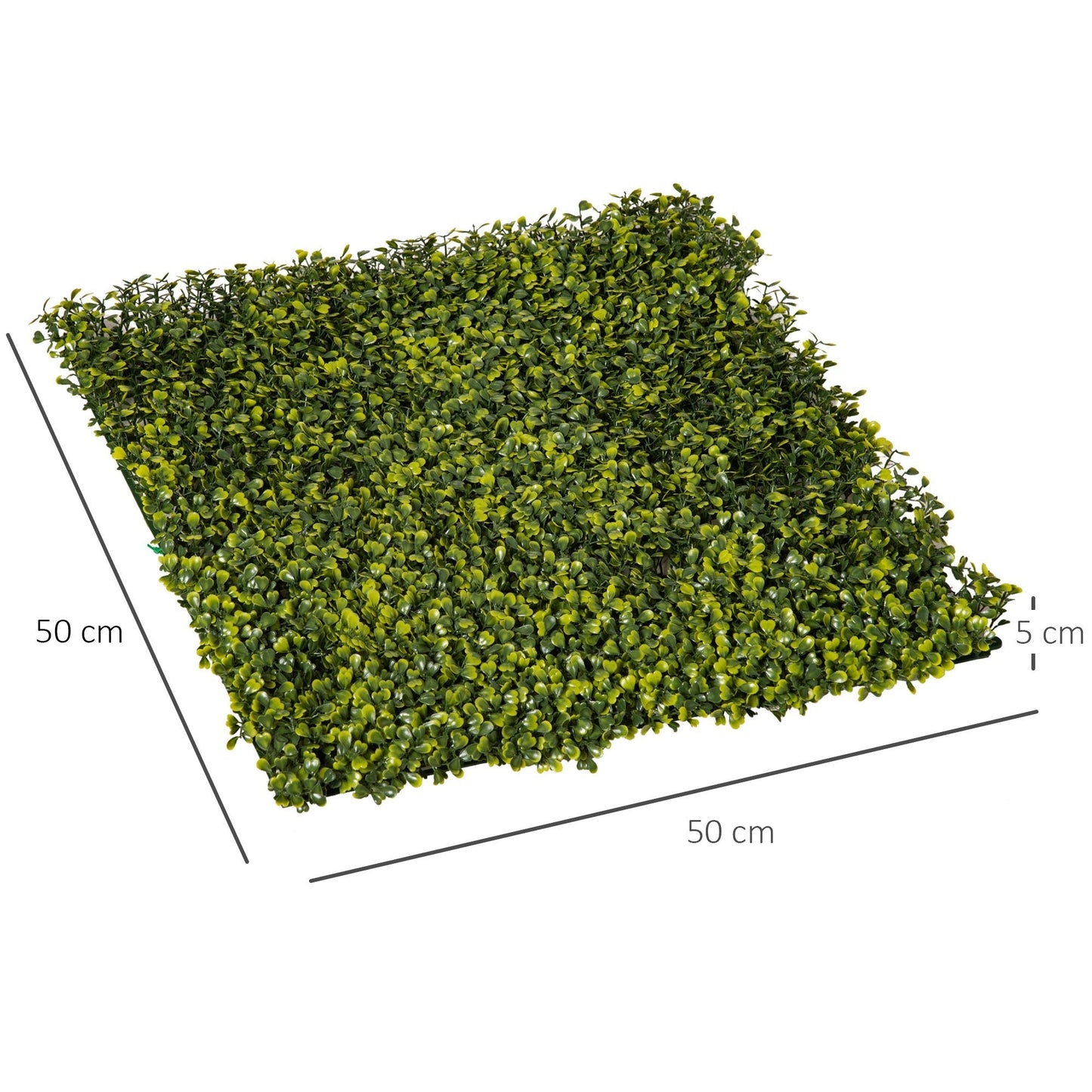 12-Piece 20" x 20" Artificial Boxwood Wall Panel Milan Grass Privacy Fence Screen