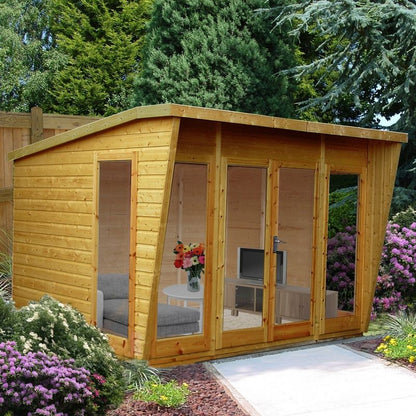 Shire Shire Highclere 10' 5" x 7' 10" Pent Summerhouse - Premium Dip Treated Shiplap