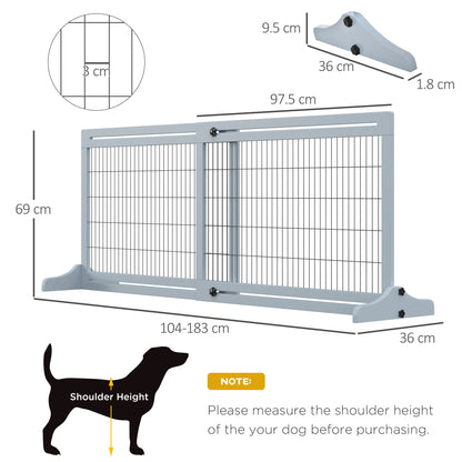 PawHut Freestanding Dog Gate