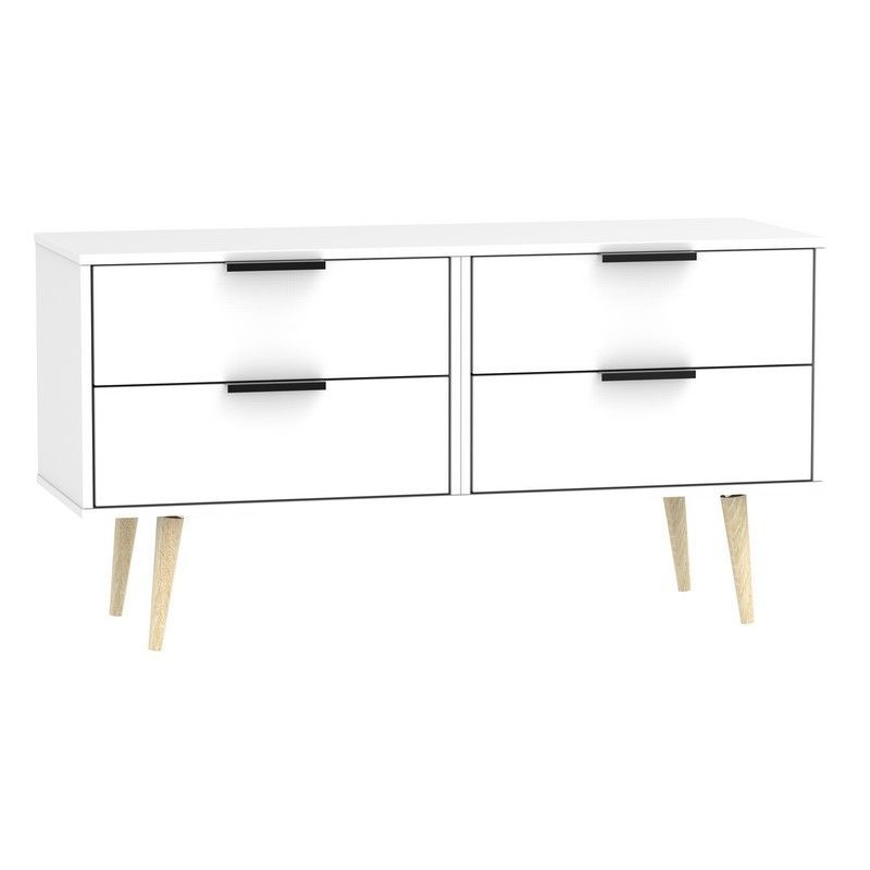 Swift Drayton Large Chest of Drawers White 4 Drawers