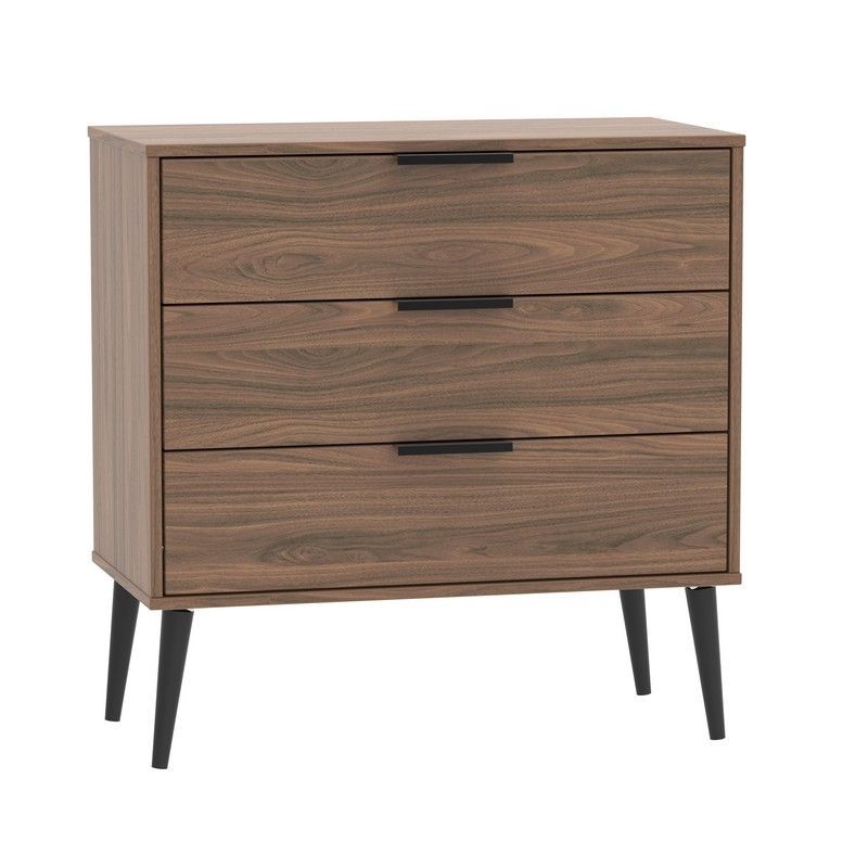 Swift Drayton Chest of Drawers Brown 3 Drawers