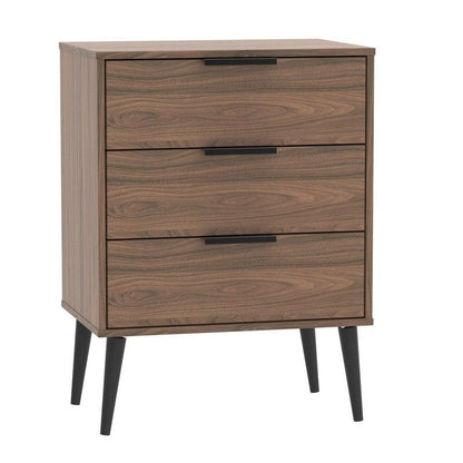 Swift Drayton Midi Chest of Drawers Brown 3 Drawers