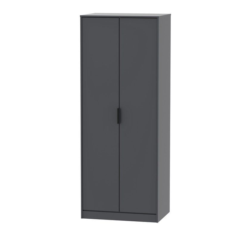 Swift Drayton Tall Wardrobe Black 2 Doors