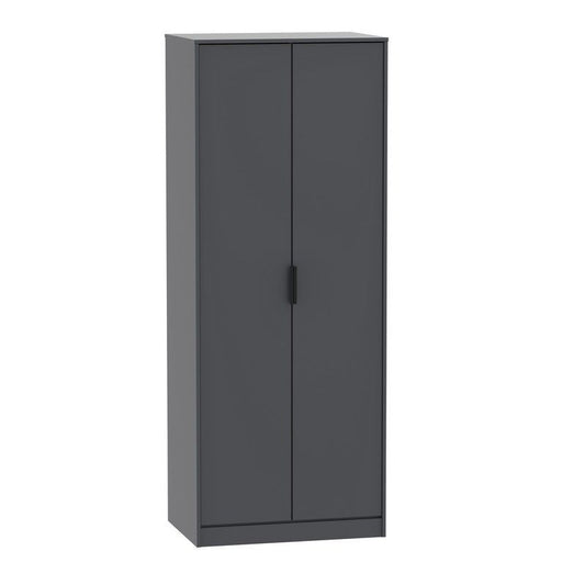 Swift Drayton Tall Wardrobe Black 2 Doors