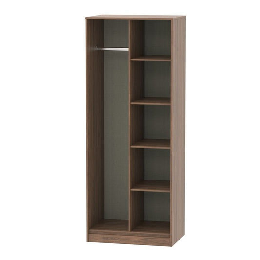 Swift Drayton Tall Wardrobe Brown 5 Shelves