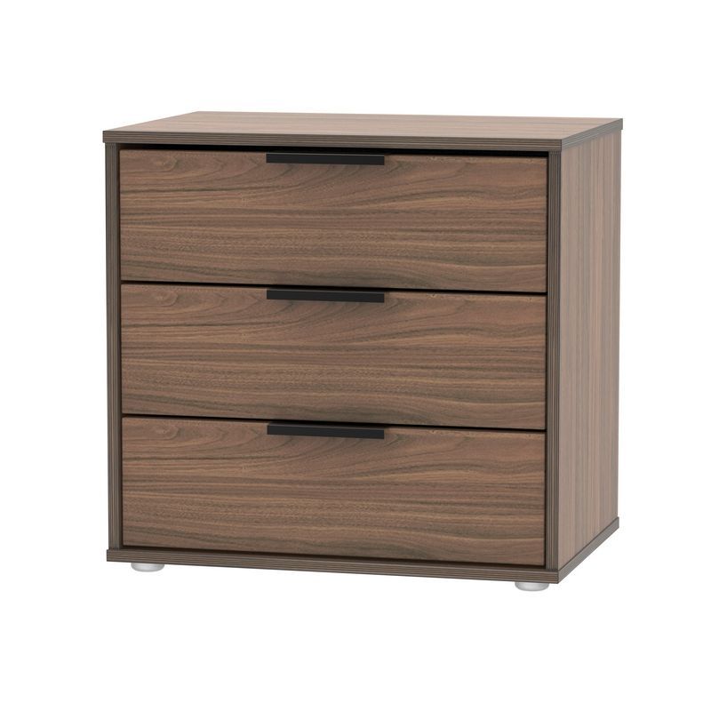 Swift Drayton Chest of Drawers Dark Brown 3 Drawers