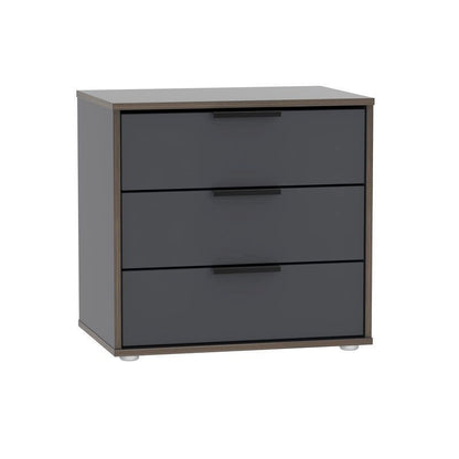 Swift Drayton Chest of Drawers Grey 3 Drawers