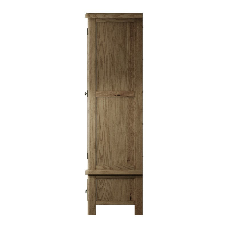 Norfolk Furniture Bondi Tall Wardrobe Oak Natural 2 Doors 1 Drawer