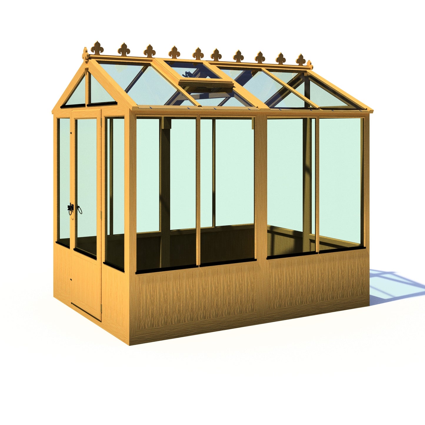 Shire Holkham 7' 9" x 6' 2" Apex Greenhouse - Premium Coated