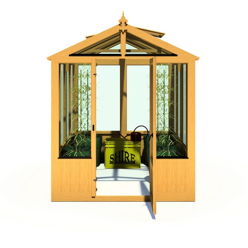 Shire Holkham 7' 9" x 6' 2" Apex Greenhouse - Premium Coated