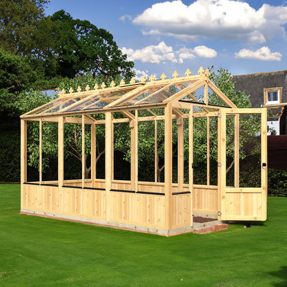 Shire Holkham 11' 8" x 6' 2" Apex Greenhouse - Premium Coated