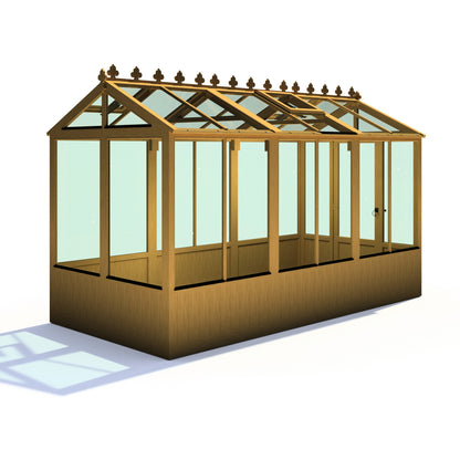 Shire Holkham 11' 8" x 6' 2" Apex Greenhouse - Premium Coated