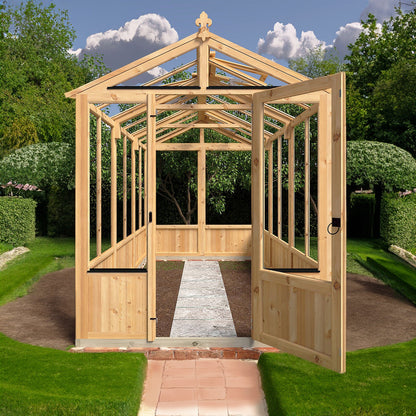 Shire Holkham 11' 8" x 6' 2" Apex Greenhouse - Premium Coated