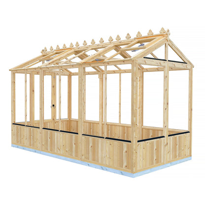 Shire Holkham 11' 8" x 6' 2" Apex Greenhouse - Premium Coated