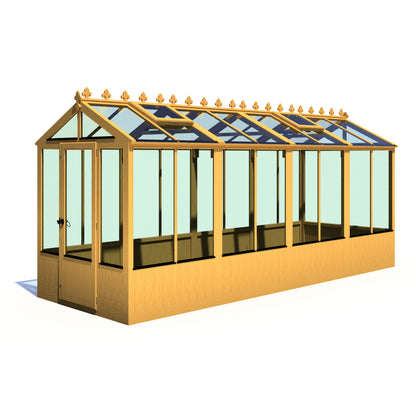 Shire Holkham 15' 7" x 6' 2" Apex Greenhouse - Premium Coated