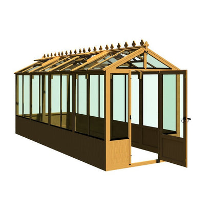 Shire Holkham 15' 7" x 6' 2" Apex Greenhouse - Premium Coated