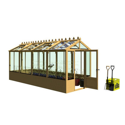 Shire Holkham 15' 7" x 6' 2" Apex Greenhouse - Premium Coated