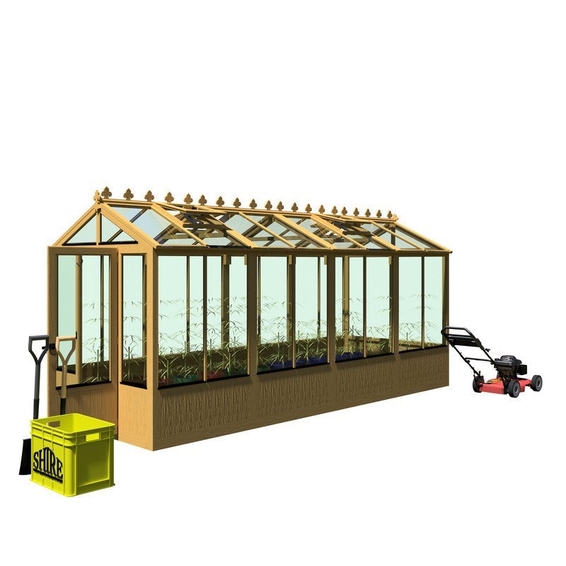 Shire Holkham 15' 7" x 6' 2" Apex Greenhouse - Premium Coated