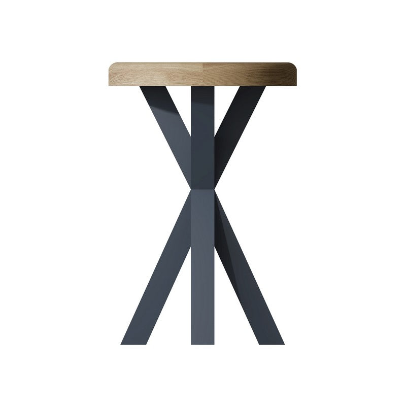 Norfolk Furniture Bondi Circular Side Table Oak Blue