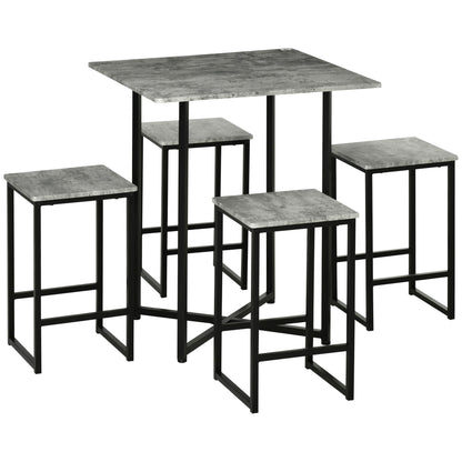 Square Bar Table with Stools