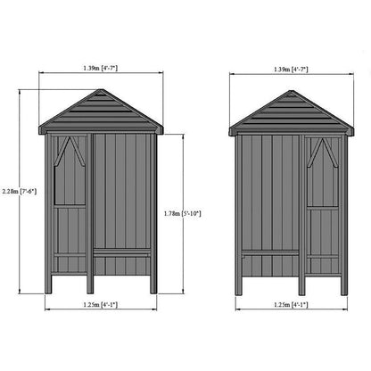 Shire Shire Blue Honeysuckle Corner Garden Arbour 4' x 4'