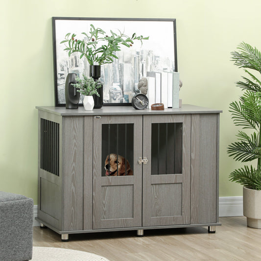 PawHut Dog Crate Furniture End Table