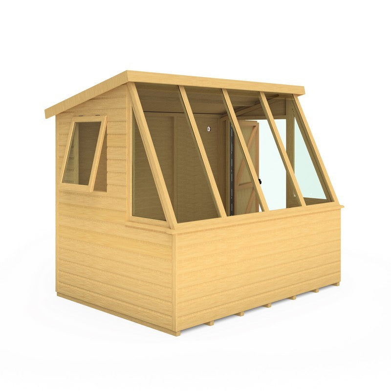 Shire Shire Iceni 8' 3" x 6' 3" Apex Shed - Premium Coated Shiplap