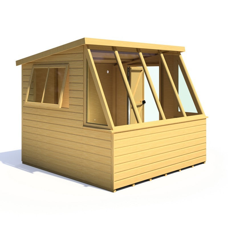 Shire Shire Iceni 8' 3" x 8' 3" Apex Shed - Premium Coated Shiplap