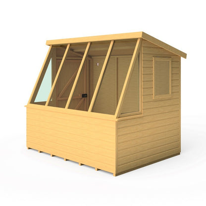 Shire Shire Iceni 8' 3" x 6' 3" Pent Potting Shed - Premium Dip Treated Shiplap