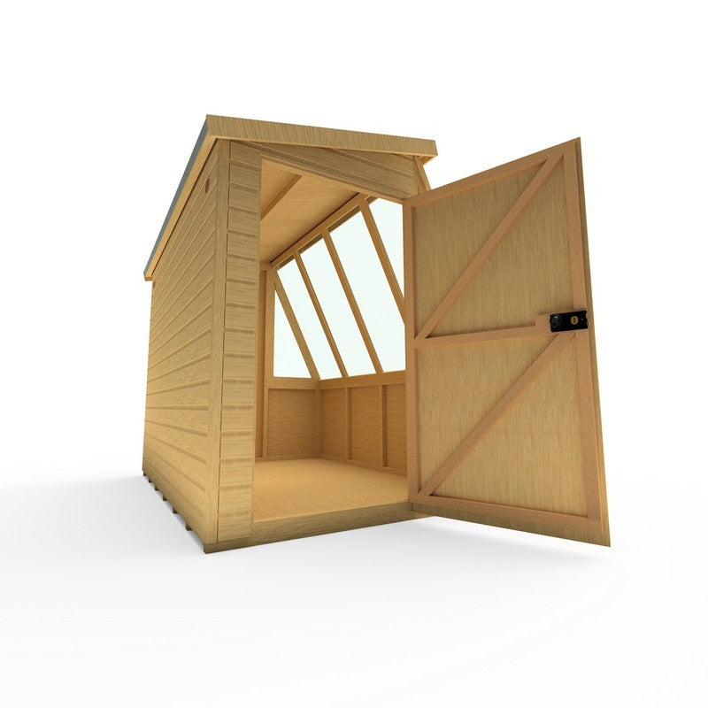 Shire Shire Iceni 8' 3" x 6' 3" Pent Potting Shed - Premium Dip Treated Shiplap