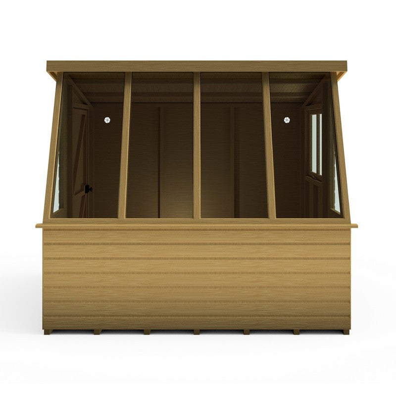 Shire Shire Iceni 8' 3" x 8' 3" Pent Potting Shed - Premium Dip Treated Shiplap