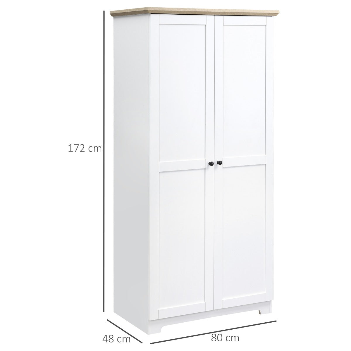 172cm Wooden Kitchen Storage Cabinet