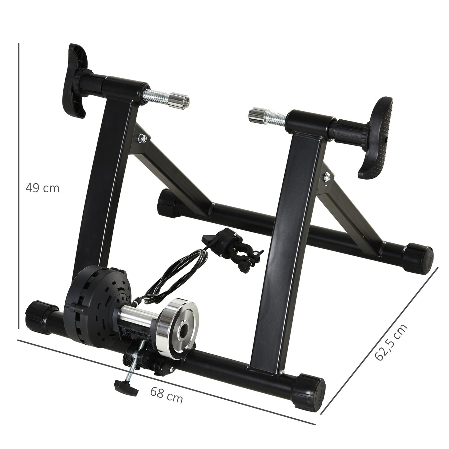 Foldable Indoor Bike Trainer Stationary Workout Stand