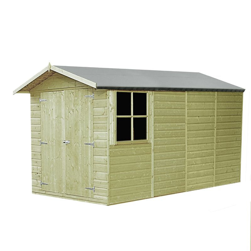 Shire Shire Jersey 7' 1" x 14' 3" Apex Shed - Premium Pressure Treated Shiplap