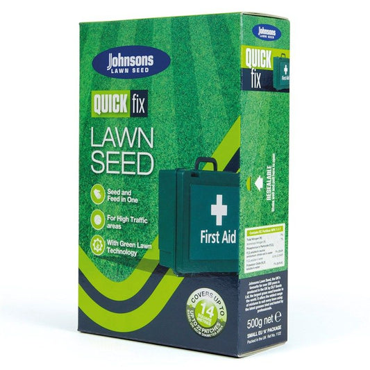 Johnsons Quick Fix Lawn Seed 500g 14sqm