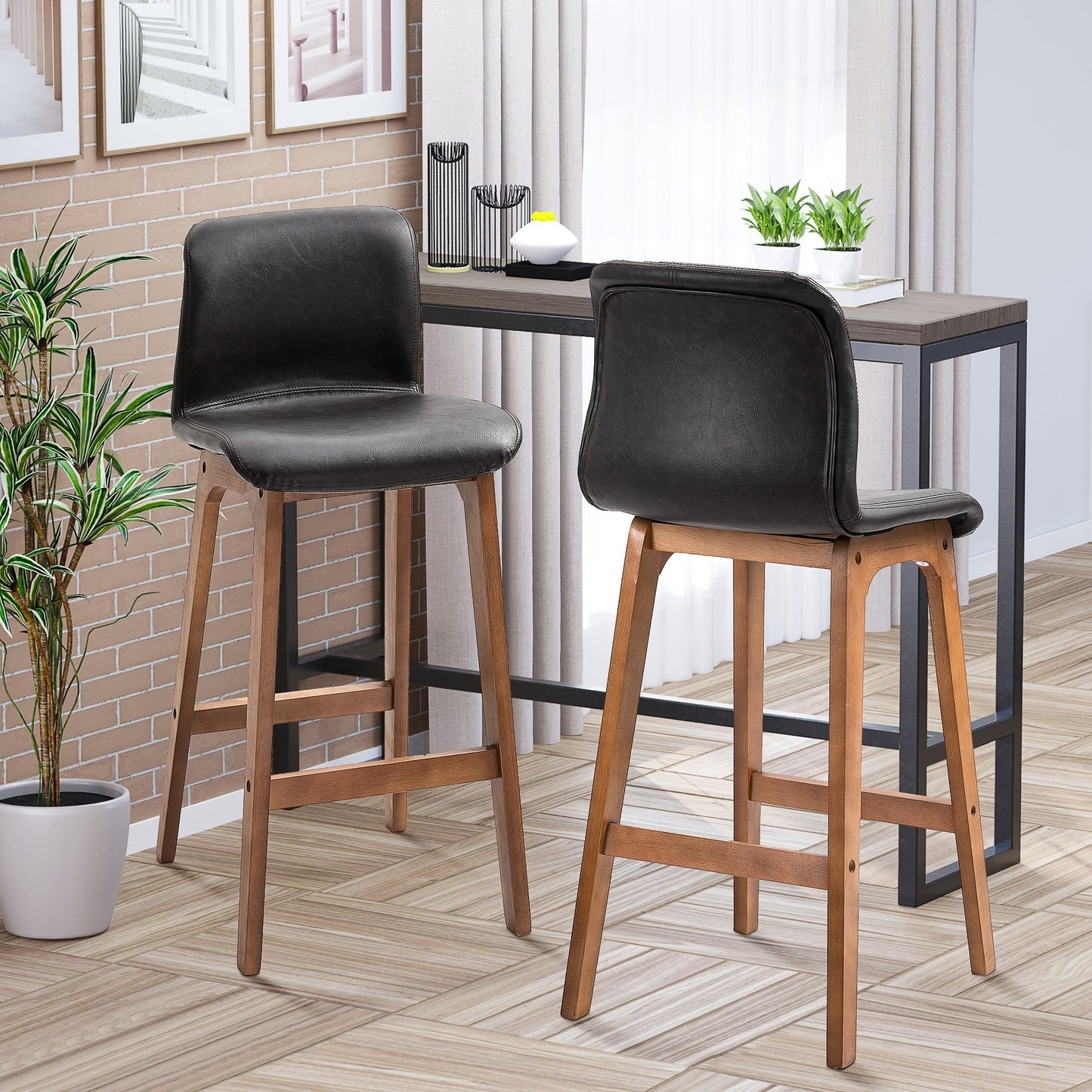 Modern Bar Stools Set of 2