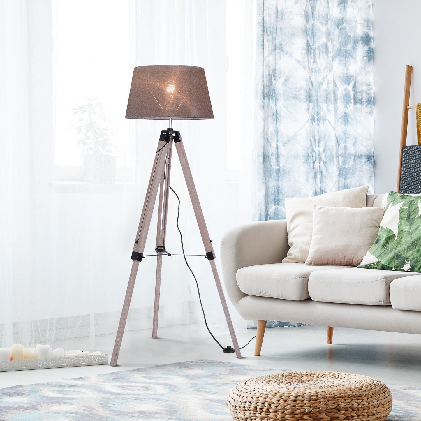 Tripod Floor Lamps for Living Room Bedroom