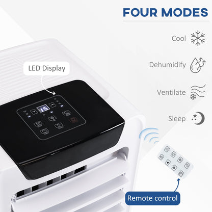 A Rated 10,000 BTU 4-In-1 Portable Dehumindifier With Remote & 24 Hour Timer