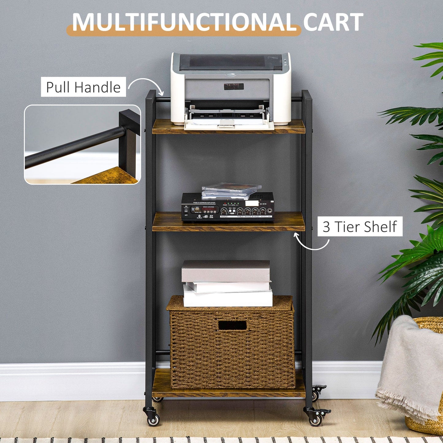 3-Tier Printer Stand