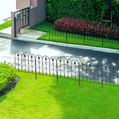 307cm Metal Decorative Garden Fence