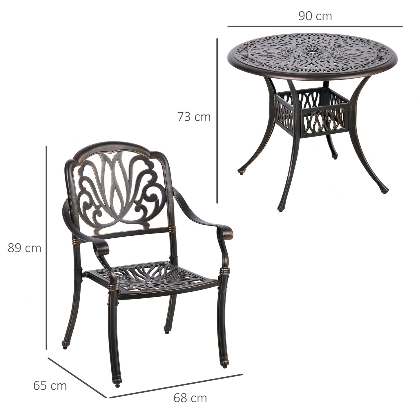 5-Piece Outdoor Furniture Dining Set