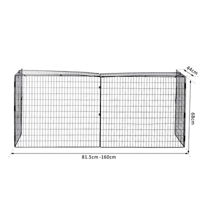 Homcom Extendable Fireguard Screen-Black