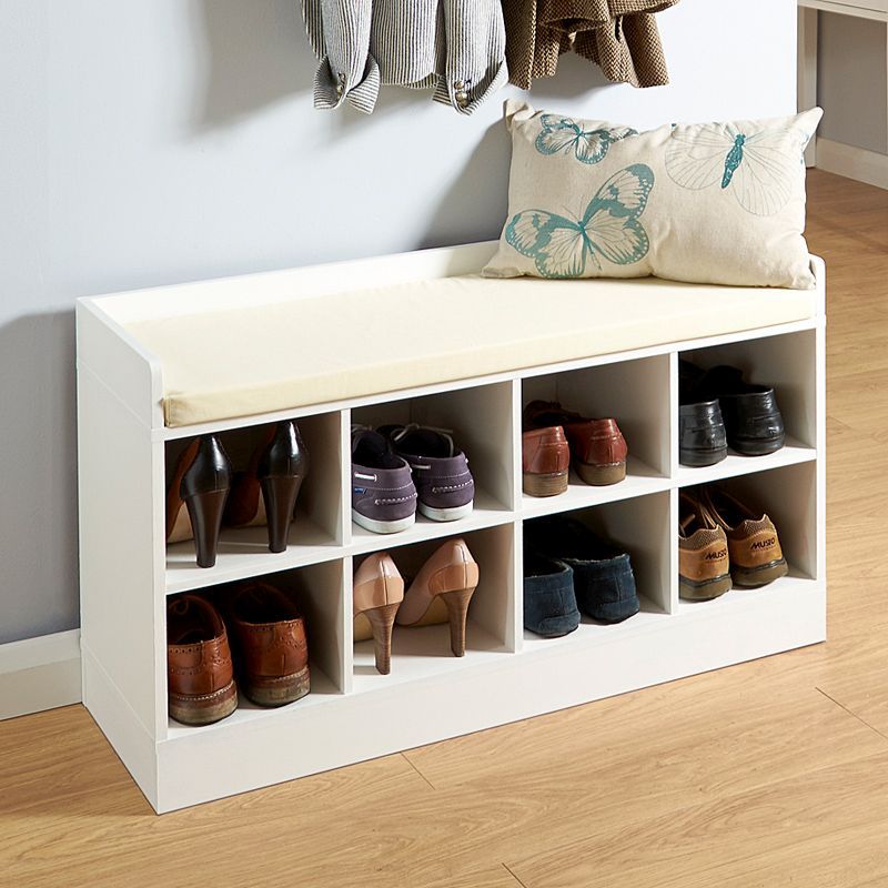 GFW Kempton Shoe Storage White 8 Shelves