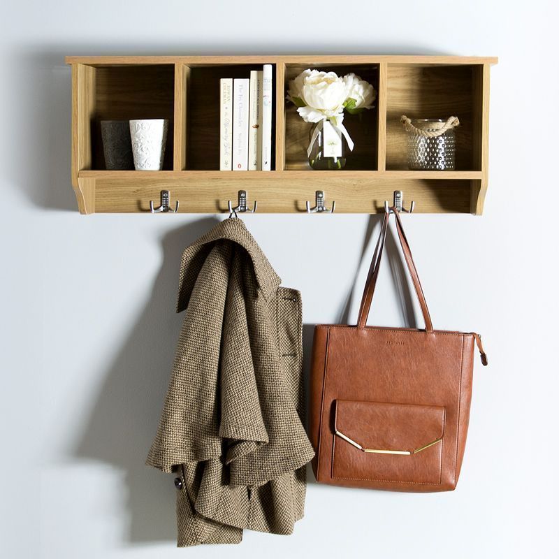 Kempton Wall Rack Natural 4 Shelves