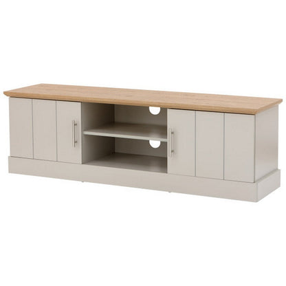 Kendal TV Unit Grey 2 Shelves 2 Doors