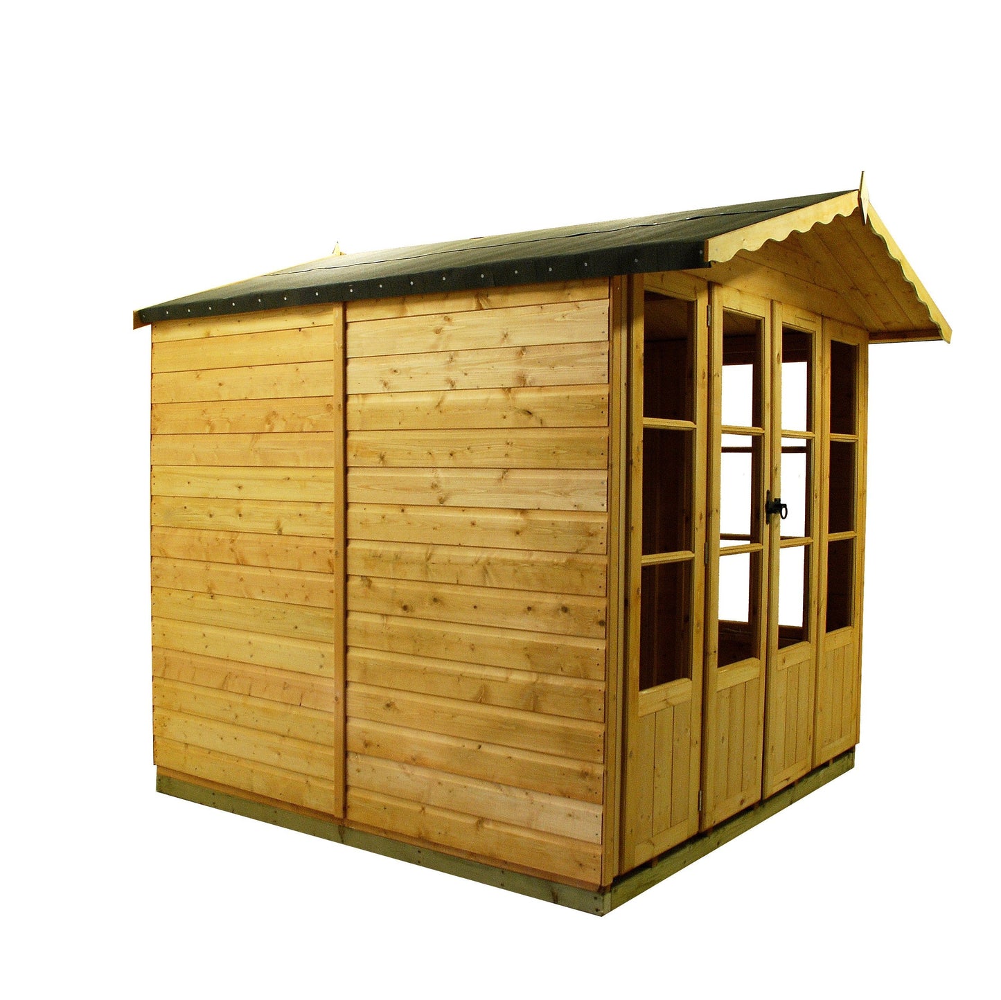 Shire Kensington 7' x 7' 8" Apex Summerhouse - Premium Dip Treated Shiplap