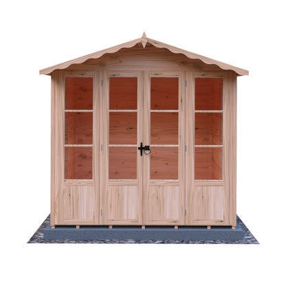 Shire Kensington 7' x 7' 8" Apex Summerhouse - Premium Dip Treated Shiplap