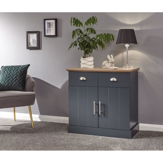 GFW Kendal Sideboard Blue 2 Doors 1 Shelf 2 Drawers