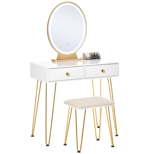 Dressing Table Set with LED Light