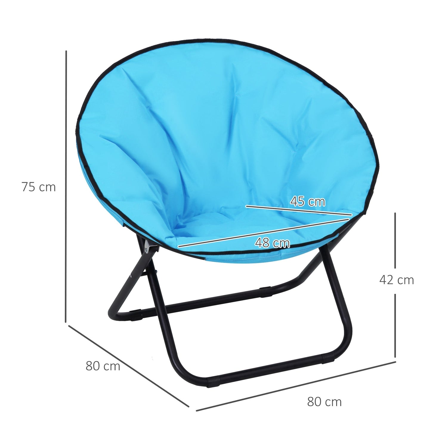 Folding Saucer Moon Chair